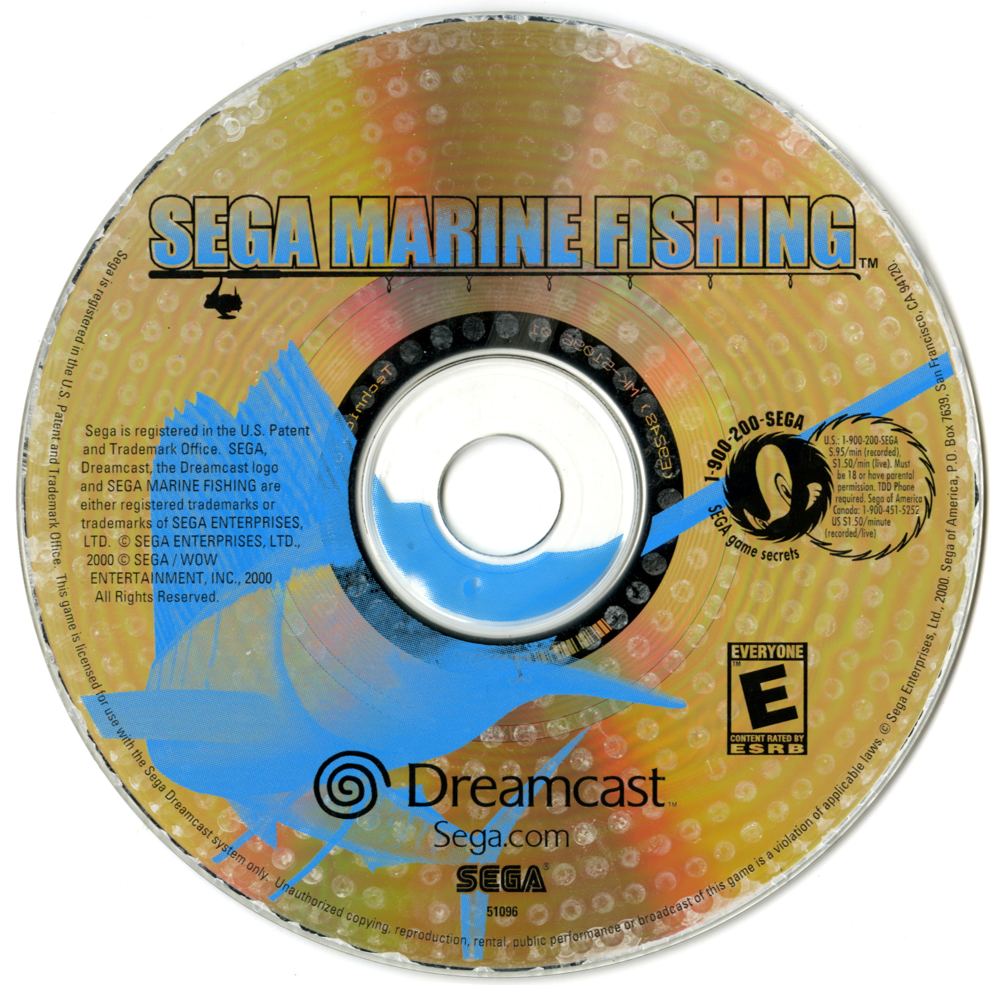 Sega Marine Fishing Disc