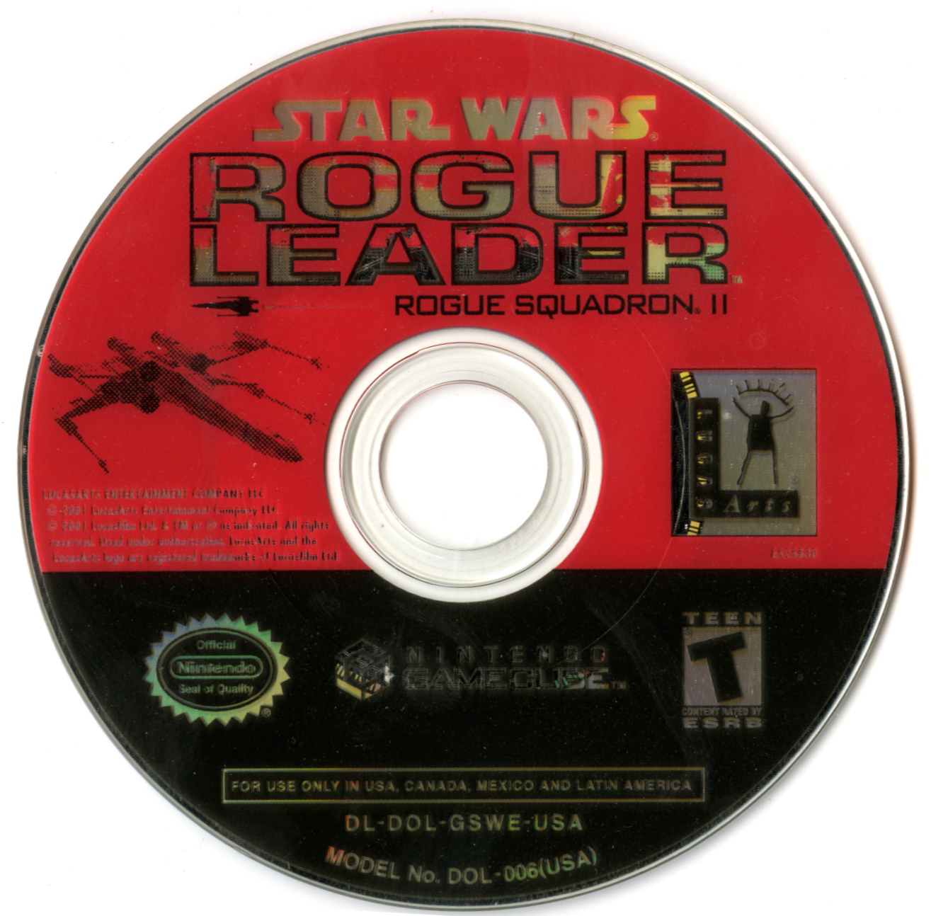 Star Wars Rogue Leader Rogue Squadron II Disc